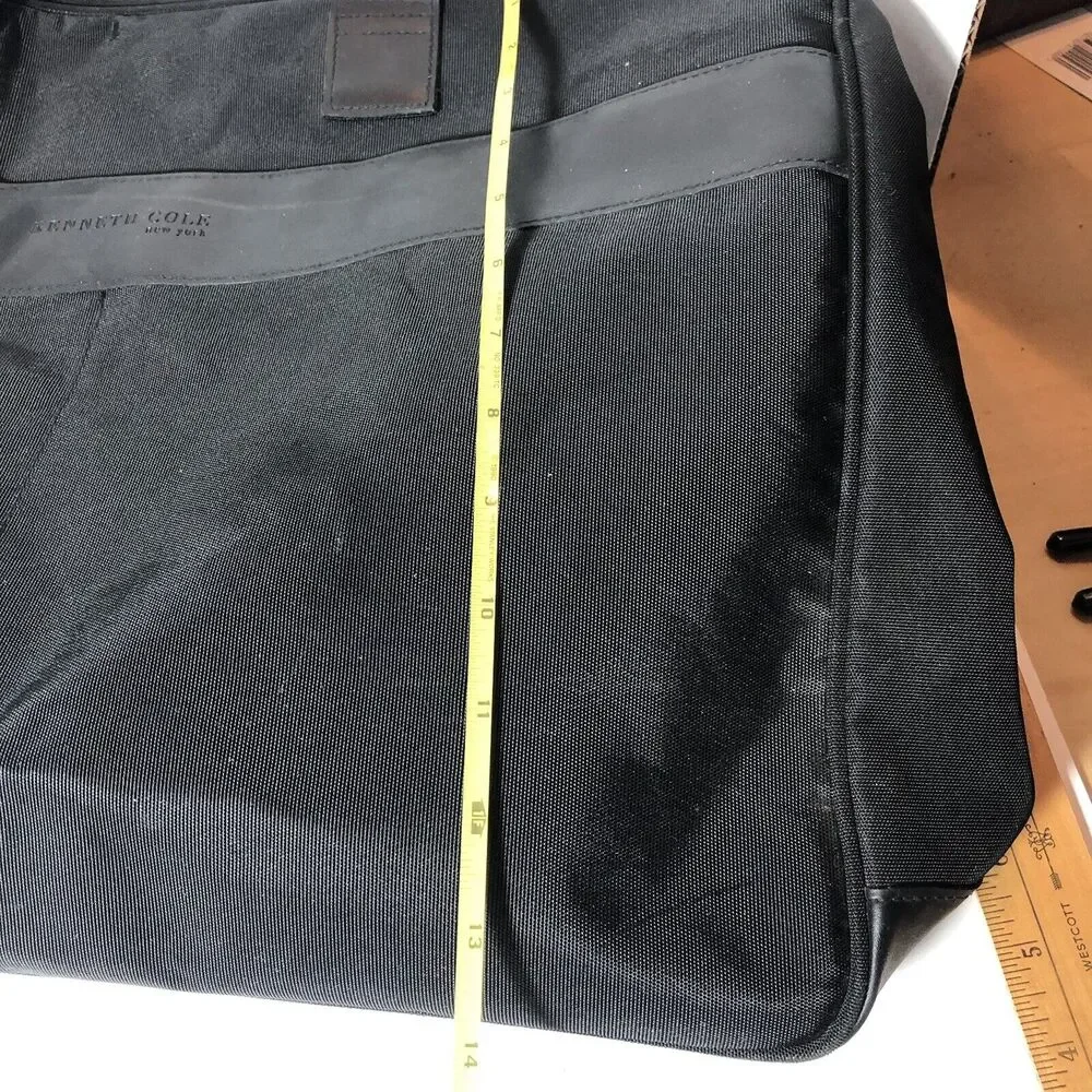Kenneth Cole New‎ York Bag Travel Duffel Tote Weekend Black Canvas 19